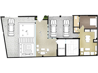 پلان طبقه همکف نظر آراسته